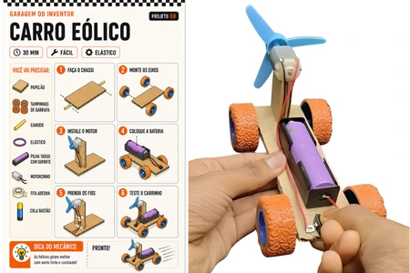 Kart de tampinha de papelao